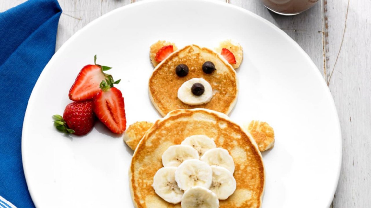 Teddy Bear Pancakes White Wings